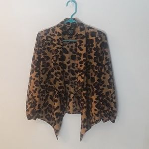 Leopard Print Edge Blazer